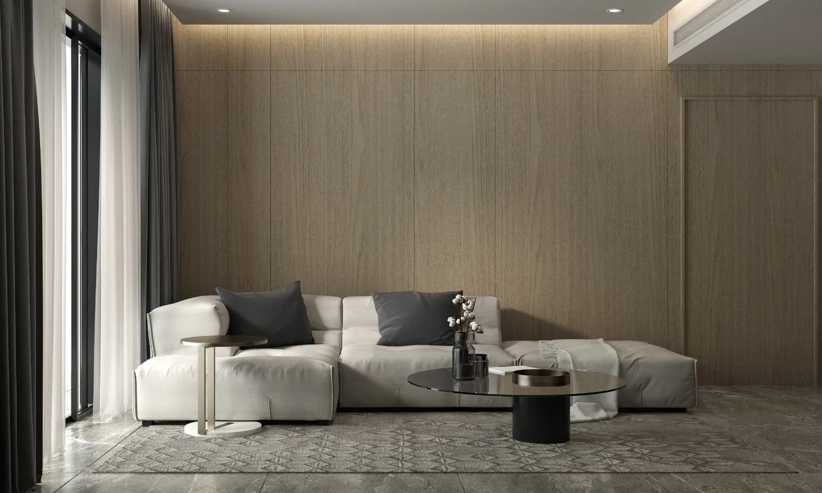Modern cozy living room