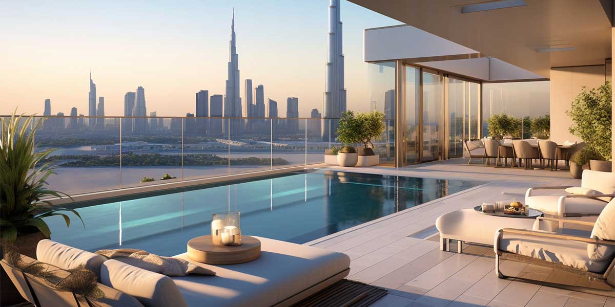 Dubai skyline and property