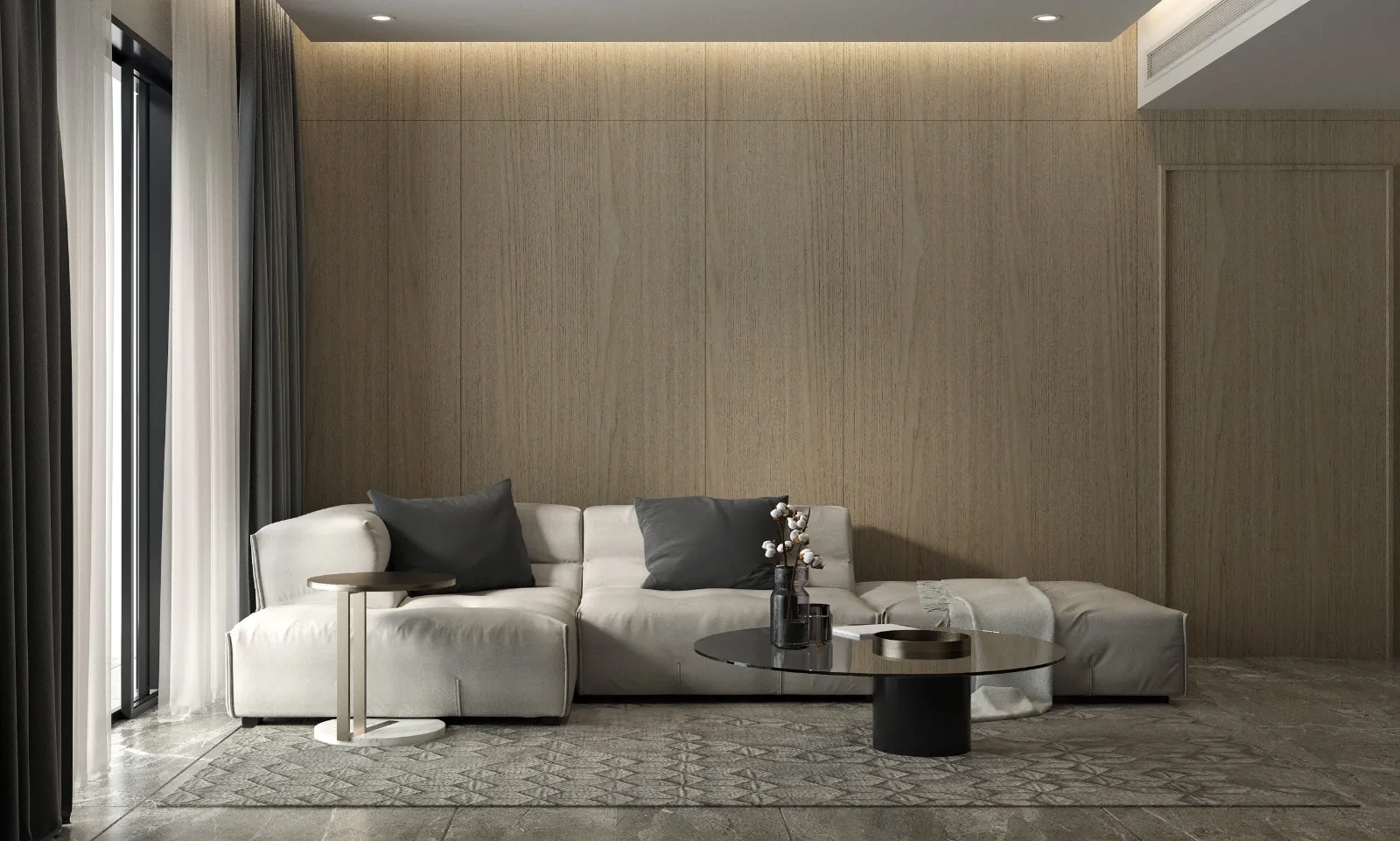 Modern cozy living room