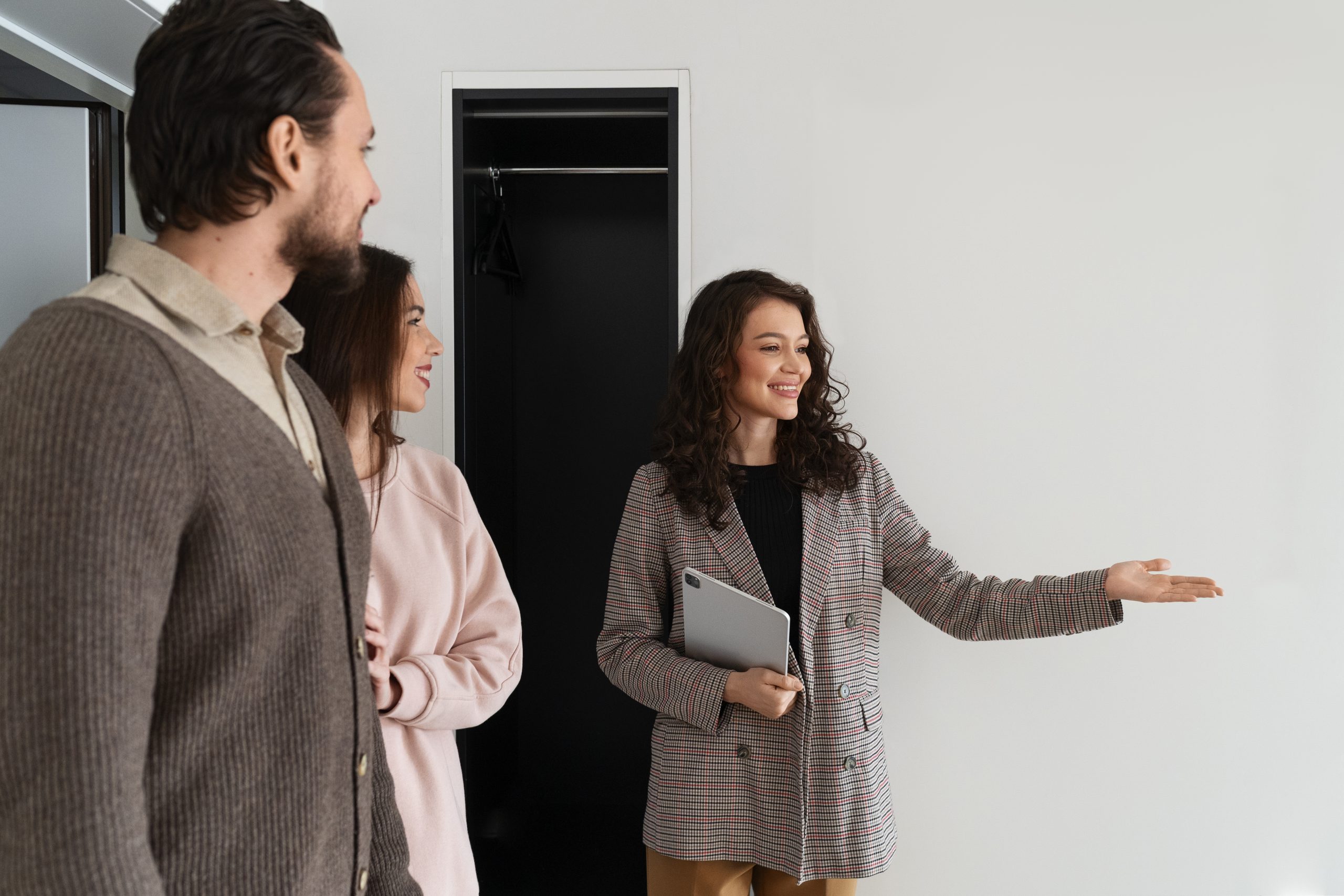 A landlord inspecting a Dubai property before a new tenant moves in.